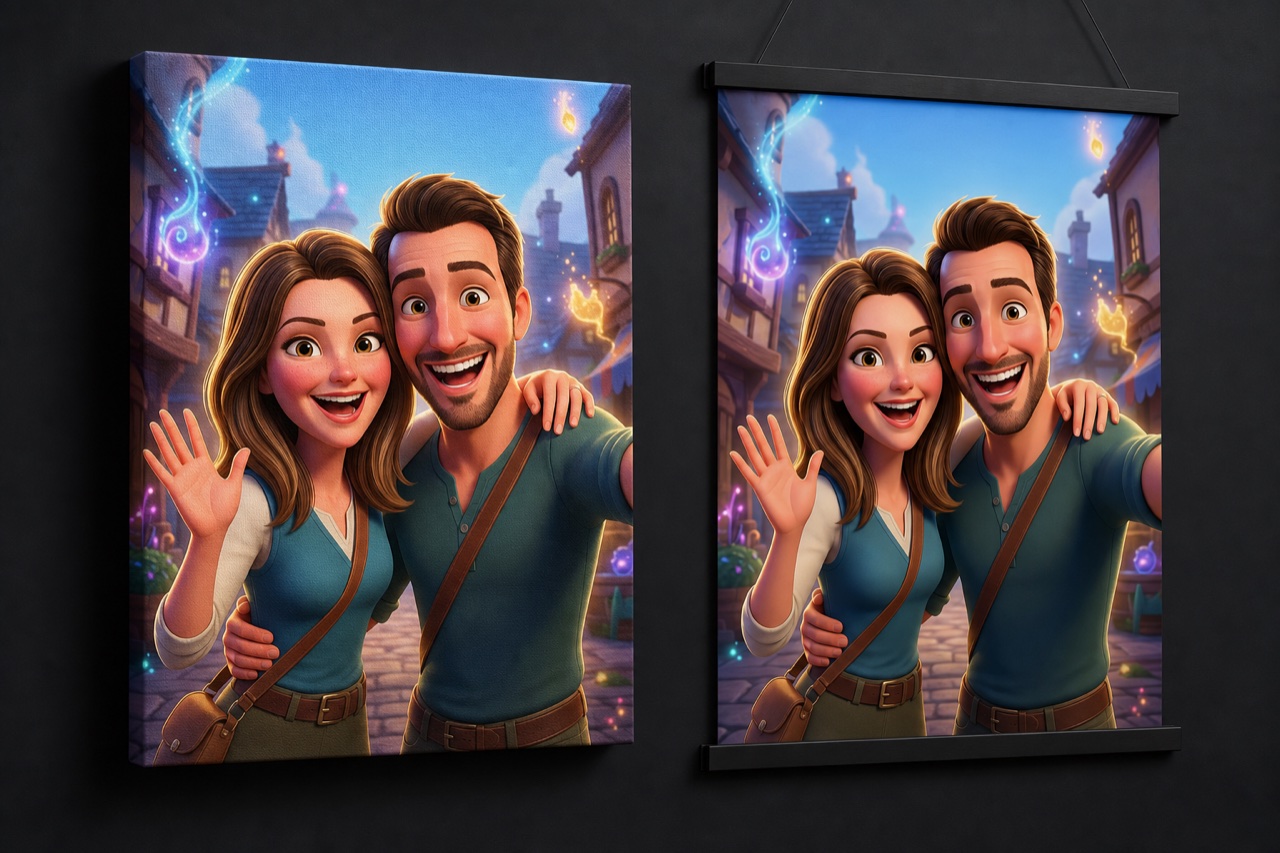 Univers Pixar 3D, direction visuelle de votre portrait