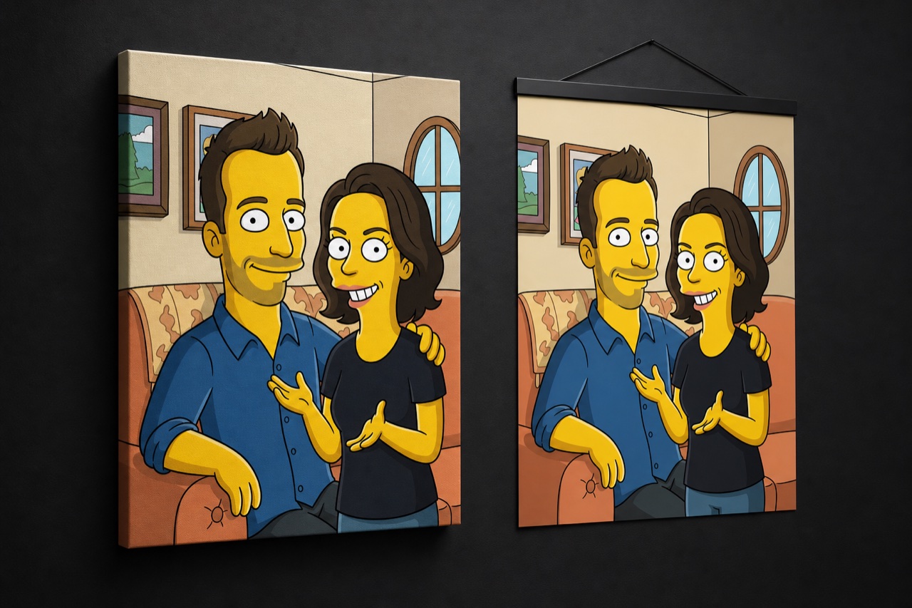 Univers Les Simpson, direction visuelle de votre portrait